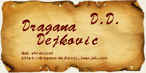 Dragana Dejković vizit kartica